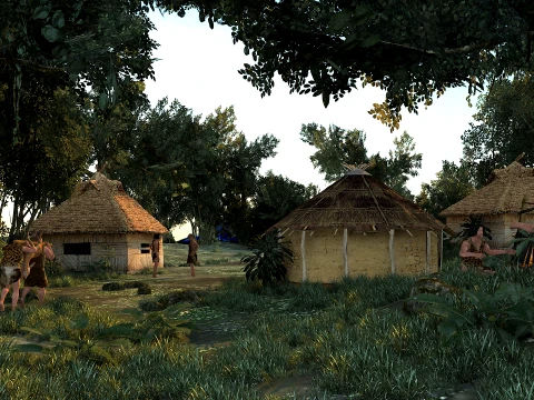 Primitive tribe 3D Model
