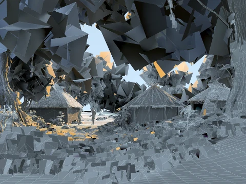 Primitive tribe 3D Model