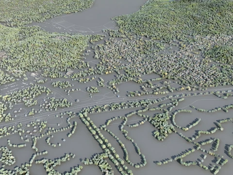 Village 3D Model