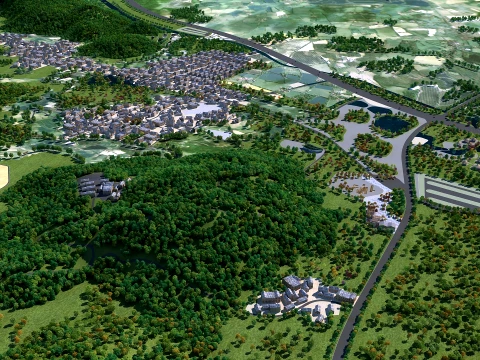 Village 3D Model