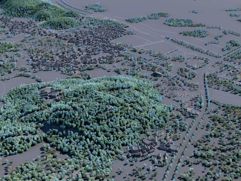Village 3D Model