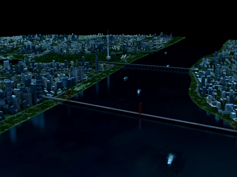 Urban architecture 3D Model