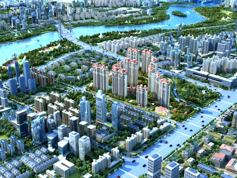 Urban architecture 3D Model