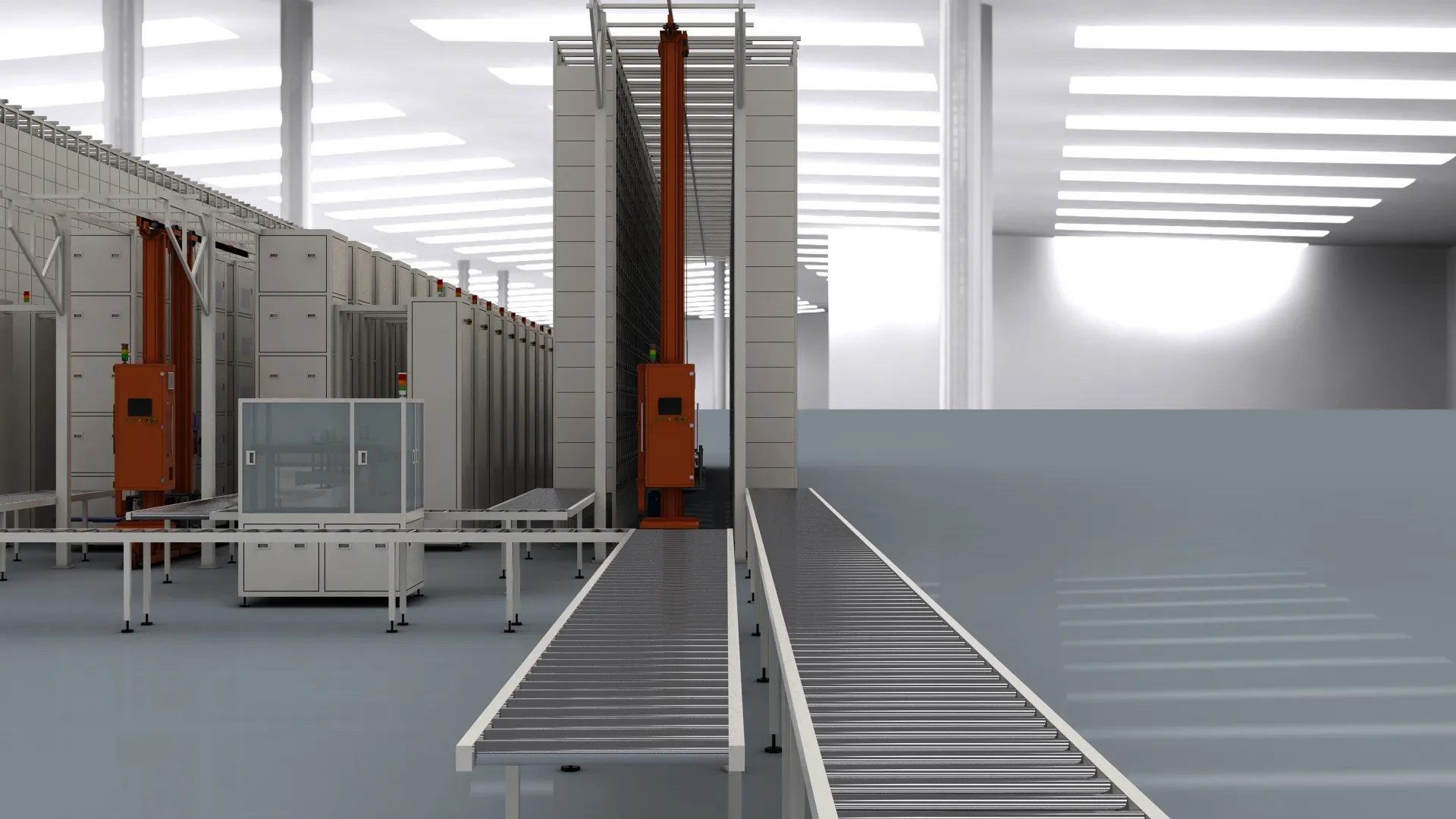 Battery factory 3D Model .c4d .max .obj .3ds .fbx .stl .blend 