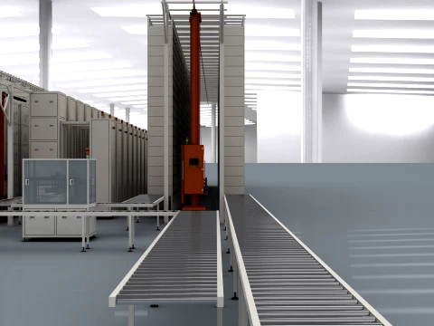 Battery factory 3D Model