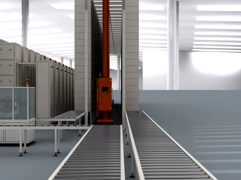 Battery factory 3D Model