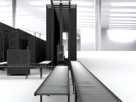 Battery factory 3D Model