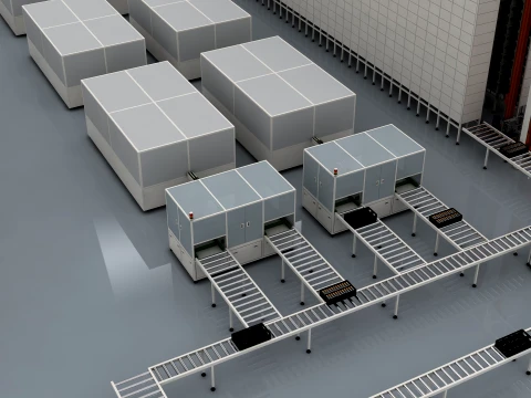 Battery factory 3D Model