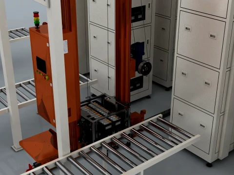 Battery factory 3D Model