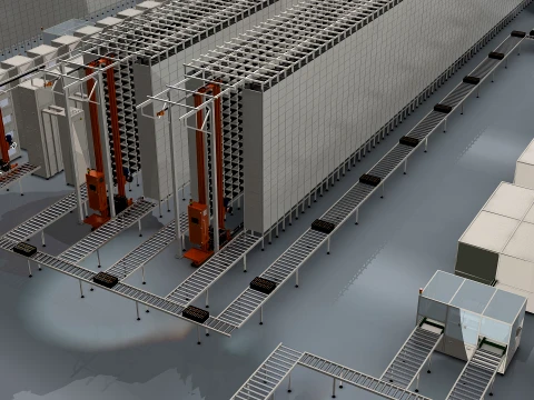 Battery factory 3D Model