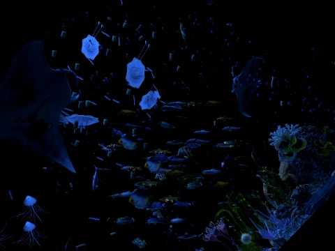School of fish 3D Model