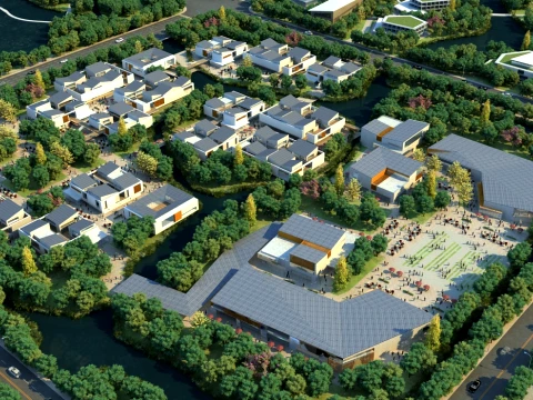 Small town Modello 3D