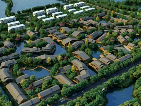 Small town 3D Model