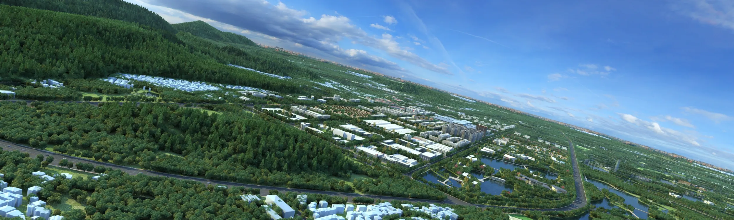 Small town 3D Model .c4d .max .obj .3ds .fbx .stl .blend 