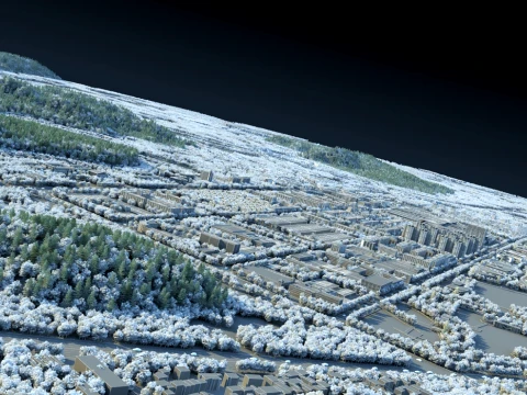 Small town 3D Model