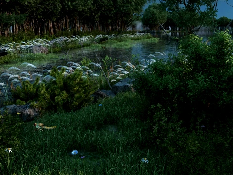 Tropical rainforest 3D Model