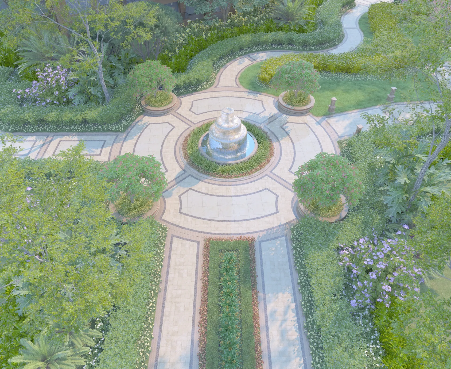 Park 3D Model .c4d .max .obj .3ds .fbx .stl .blend 