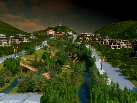 Architecture in Tibet 3D Model