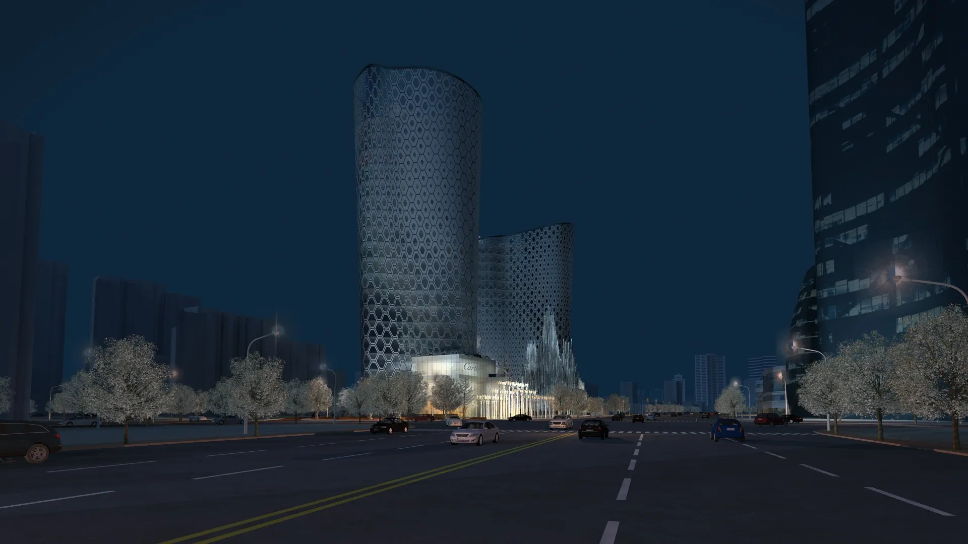 Urban architecture 3D Model .c4d .max .obj .3ds .fbx .stl .blend 