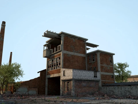 Abandoned factory 3D 모델