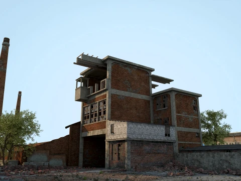Abandoned factory 3D Model