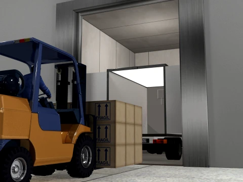 Forklift 3D Model