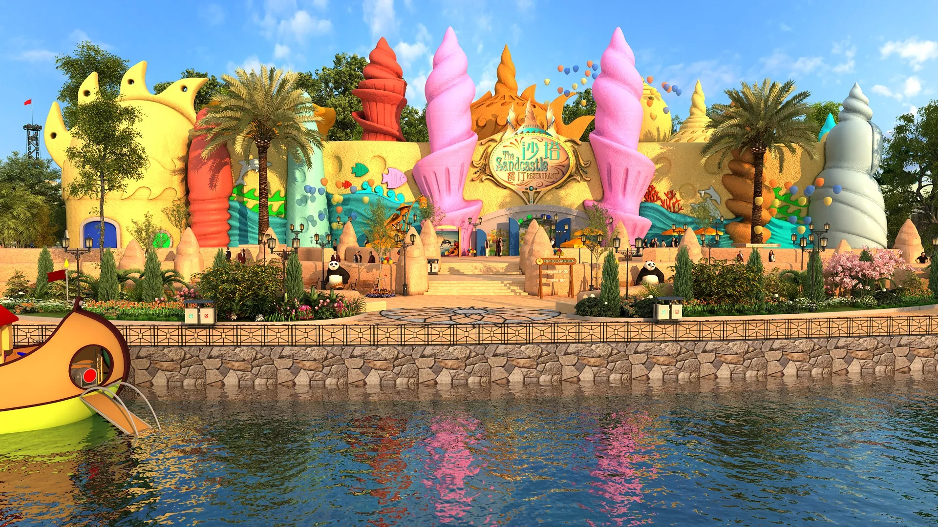 Ocean Park 3D Model .c4d .max .obj .3ds .fbx .stl .blend 