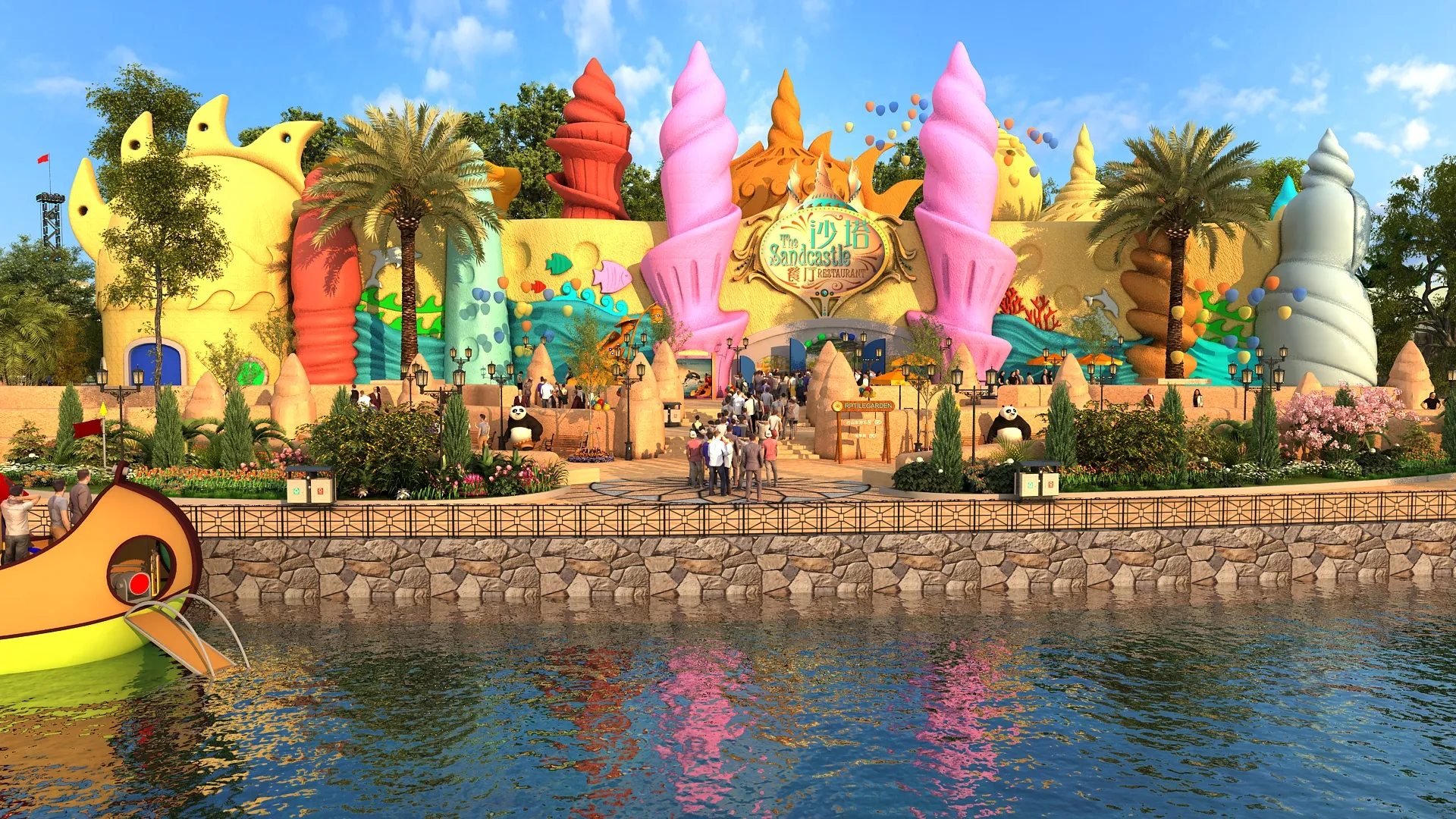 Ocean Park 3D Model .c4d .max .obj .3ds .fbx .stl .blend 
