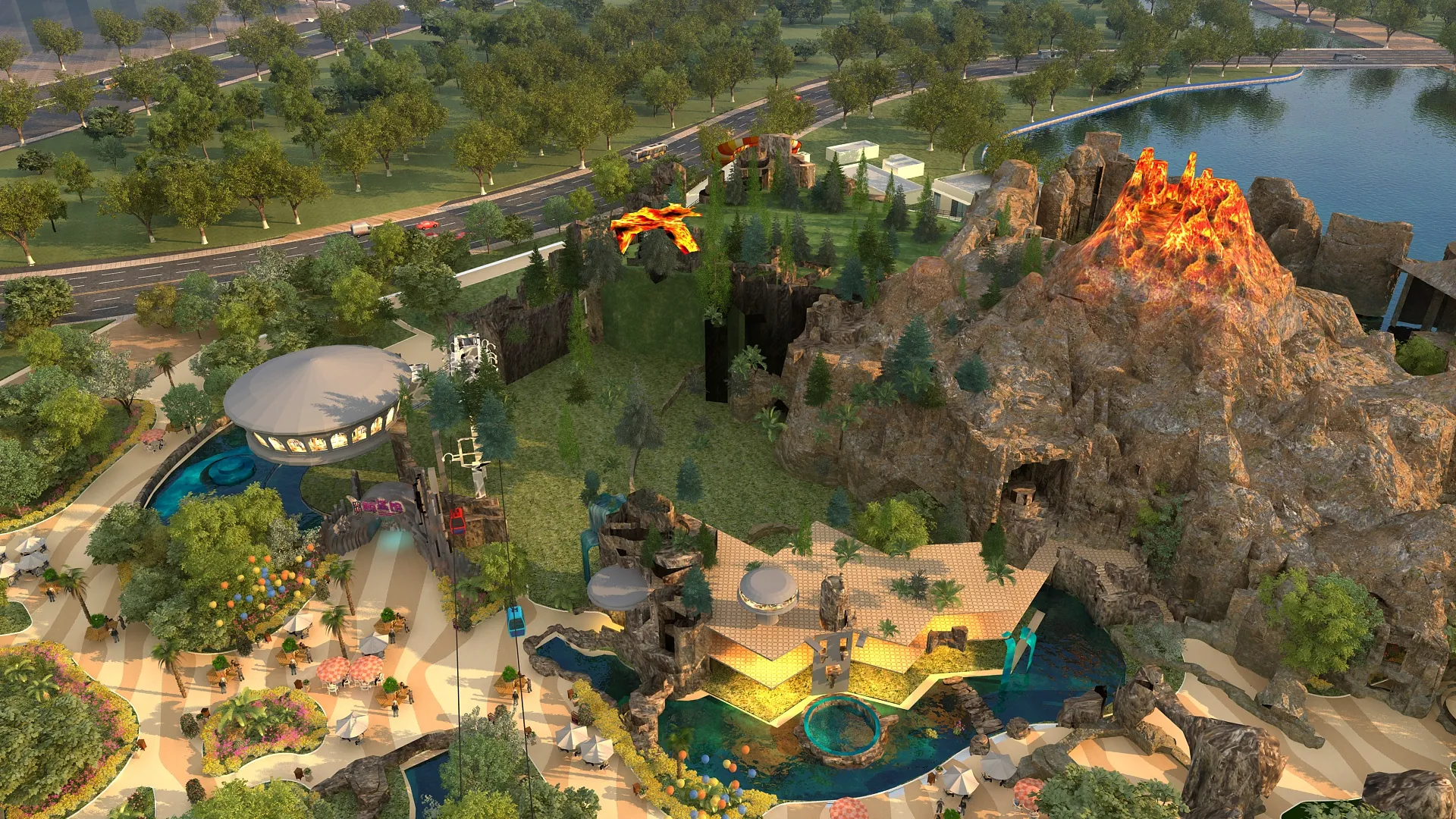 Ocean Park 3D Model .c4d .max .obj .3ds .fbx .stl .blend 