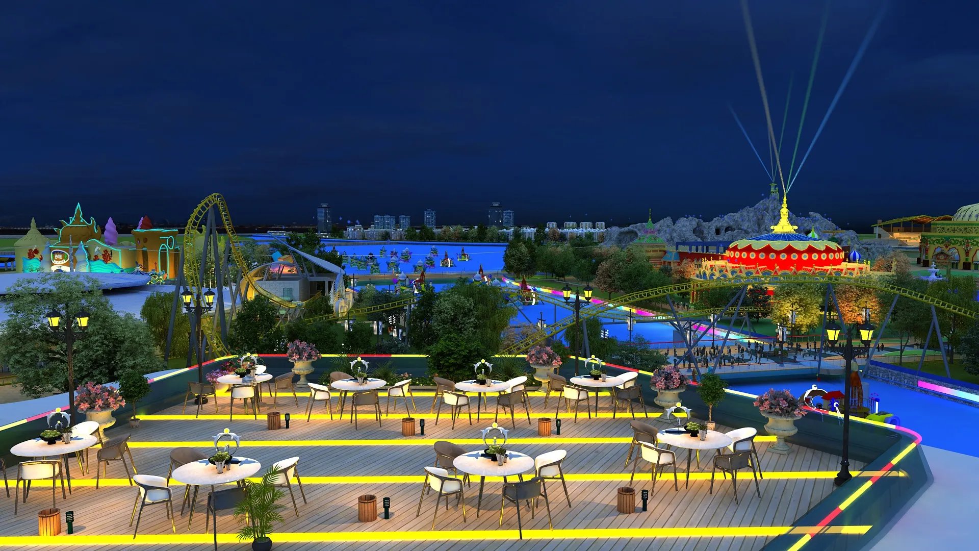 Ocean Park 3D Model .c4d .max .obj .3ds .fbx .stl .blend 