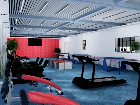 Fitness room 3D 모델