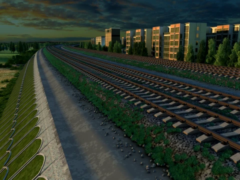Railway 3D 모델