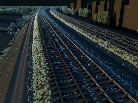 Railway 3D Model