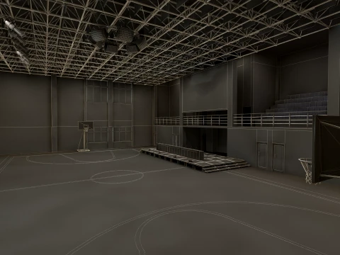 Basketball arena 3D Model
