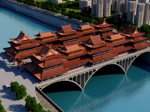 Gallery bridge 3D 모델