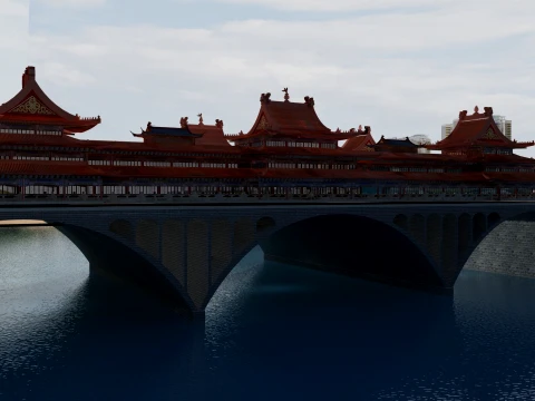 Gallery bridge 3D Model