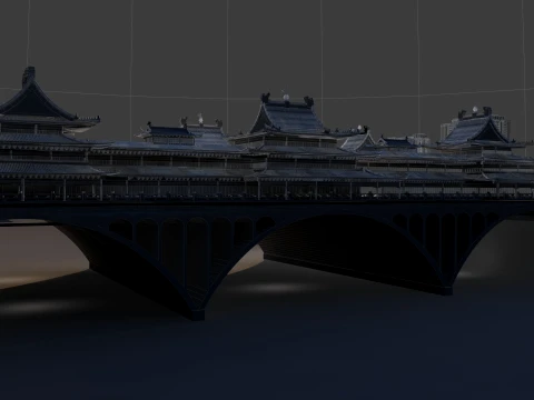 Gallery bridge 3D Model