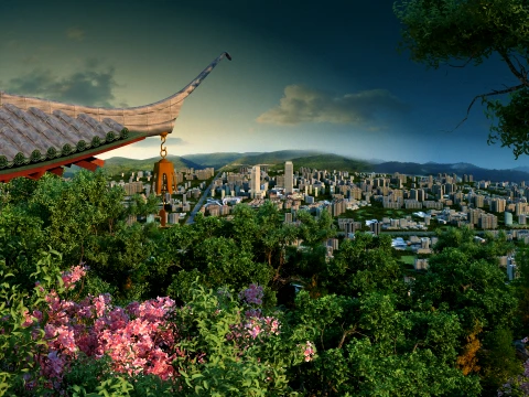 Overlooking the city 3D 모델