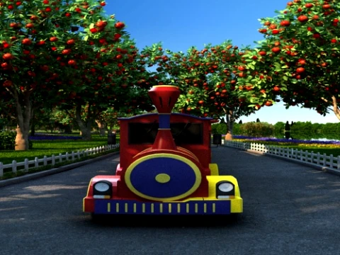 Apple orchard 3D Model