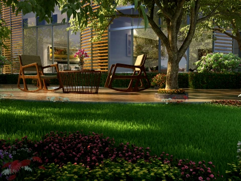 Courtyard Model 3D