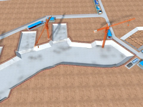 Construction site Modèle 3D