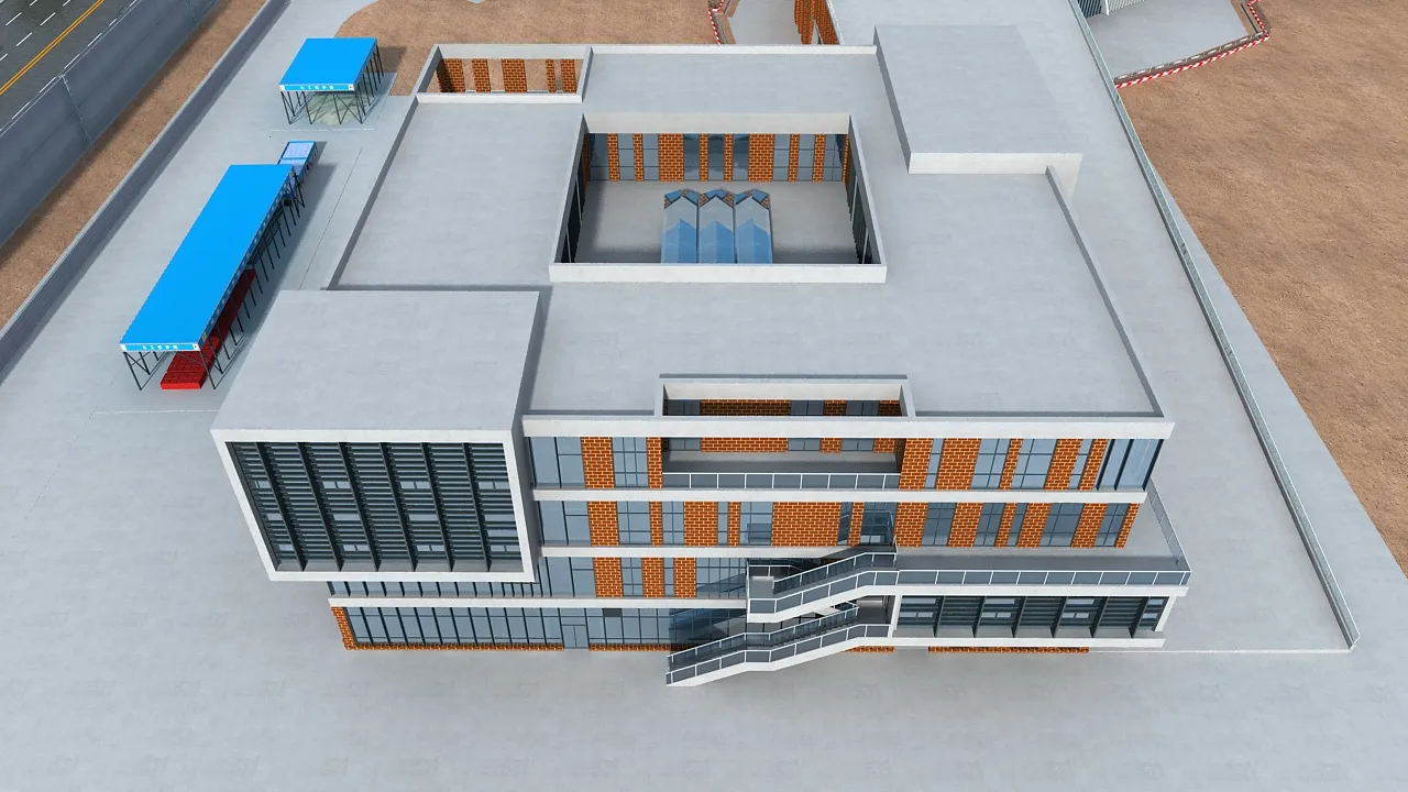 Construction site 3D Model .c4d .max .obj .3ds .fbx .stl .blend 