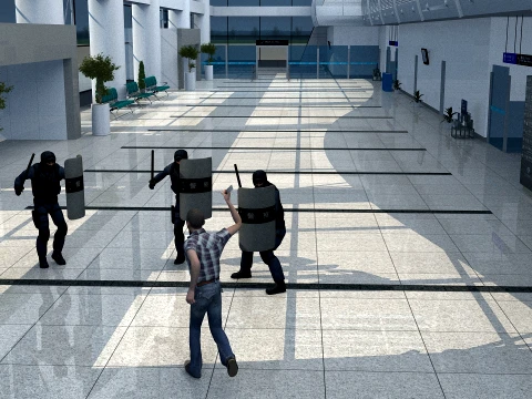 Airport lobby 3D Модель