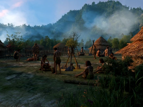 Primitive tribe Model 3D