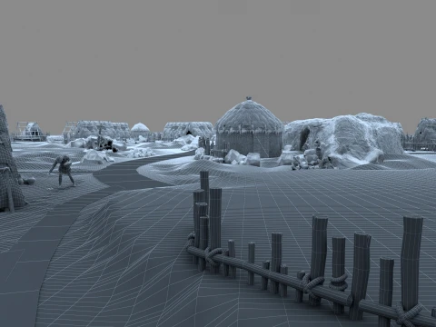 Primitive tribe 3D Model
