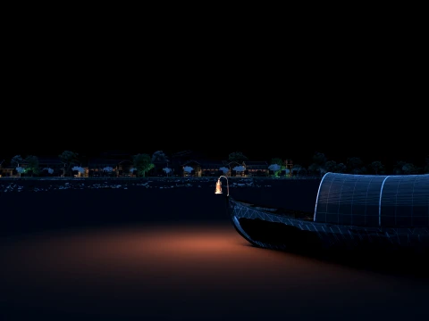 Lake surface 3D Model