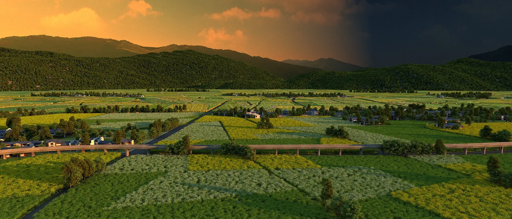 Field 3D Model .c4d .max .obj .3ds .fbx .stl .blend 