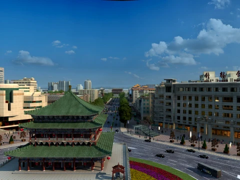 Urban architecture 3D Model