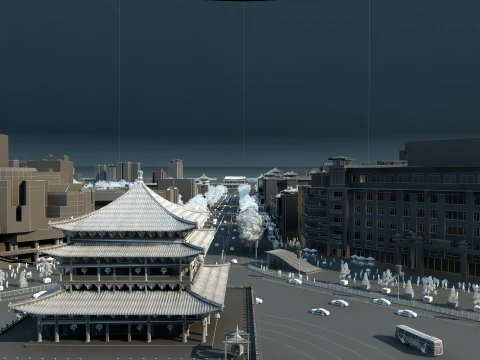 Urban architecture 3D Model
