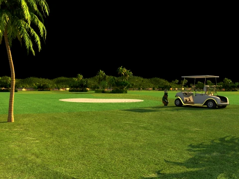 Golf course 3D Model